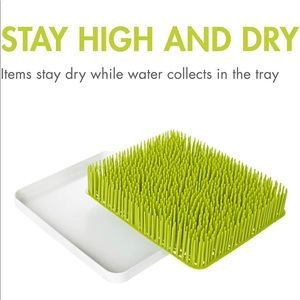 2 Boon Grass Drying Rack (white and green)